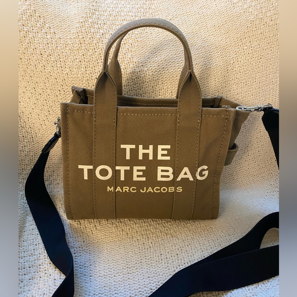 Marc Jacobs Brown Tote Bag with Black Strap